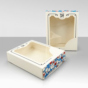 Factory Price Custom Foldable Doll Children Kids Toy Packaging Paper Box with PVC Window